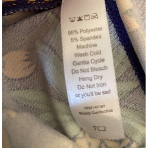 LuLaRoe Pineapple Tropical Print Leggings TC2 - Picture 4 of 8